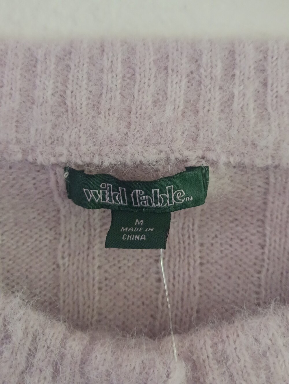 Wild Fable Ribbed Button Front Lavender Cardigan - Picture 4 of 5
